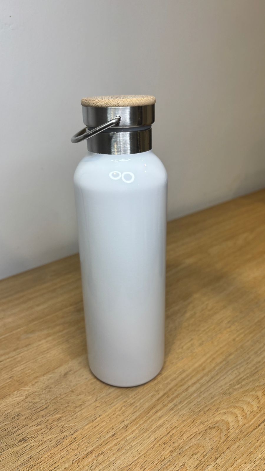 Botella termica tapa de bambu