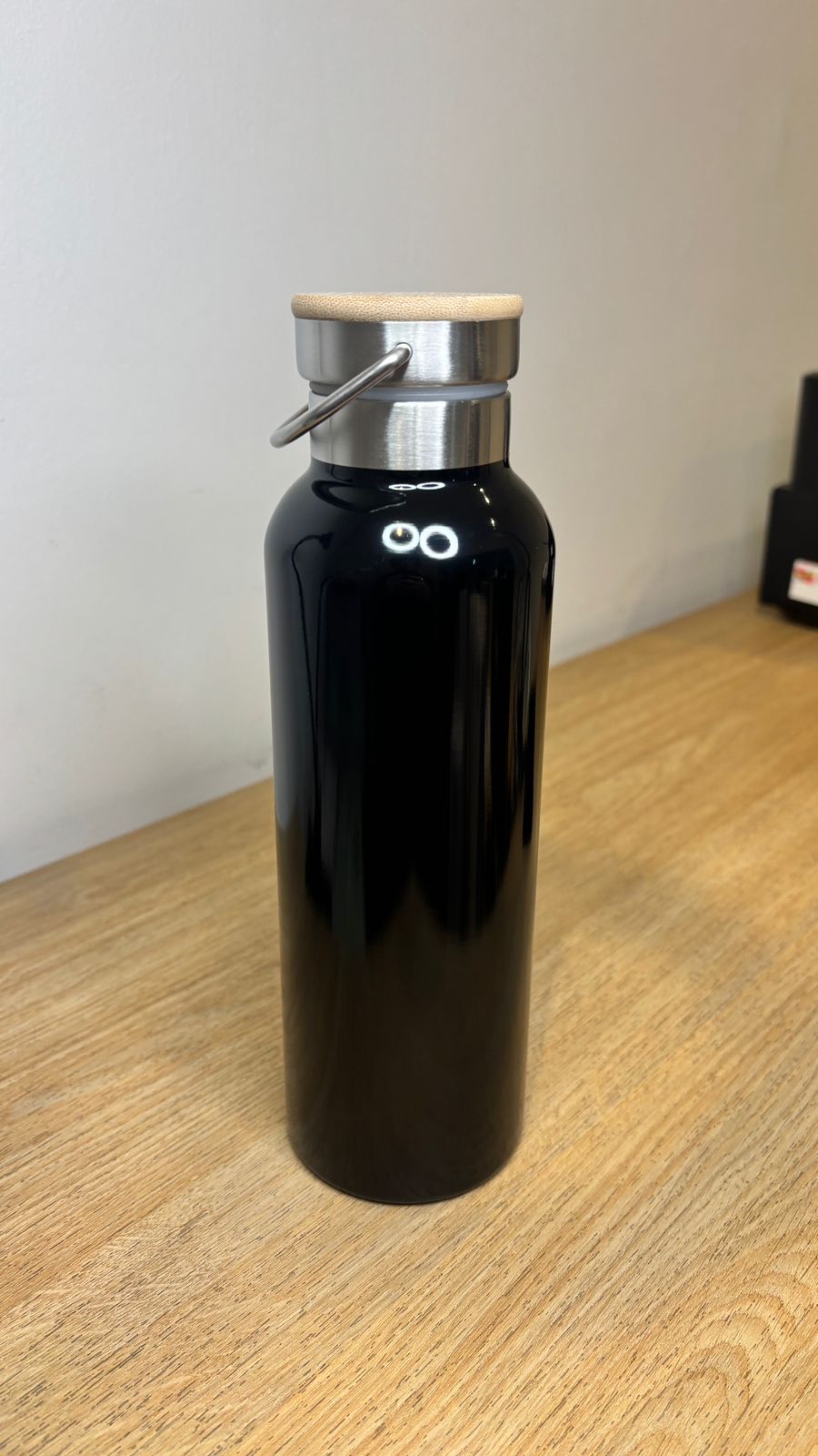 Botella Termica Tapon de Bambu