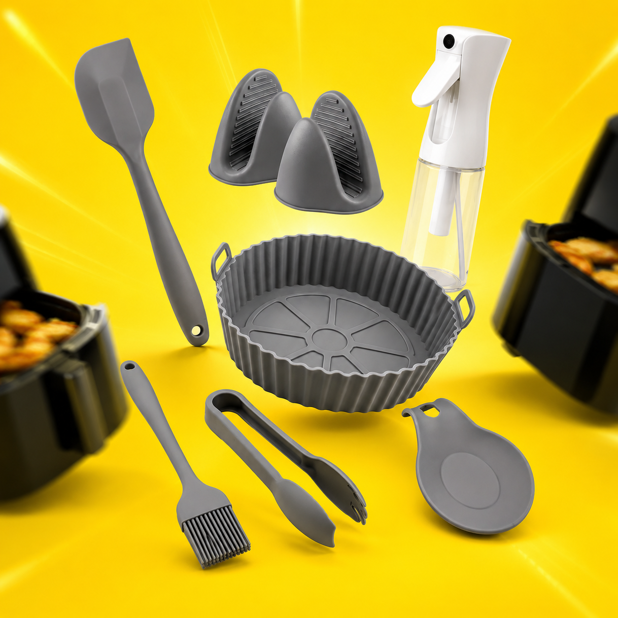 Set Silic Air Fryer x 7 Un
