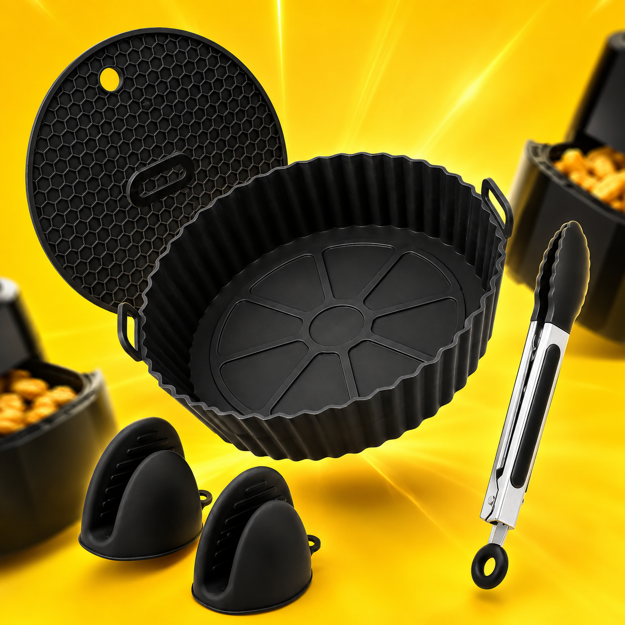 Set silicAIR FRYER 5 un